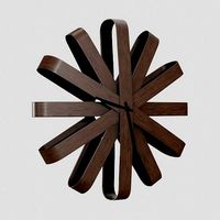 Umbra Ribbonwood Wall Clock wood walnut