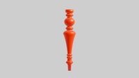 Designed Leg with Lathe or Screw Modifier