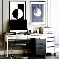 Workplace set with Tobias chair and Micke table