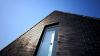Dark shiny clinker brick textur