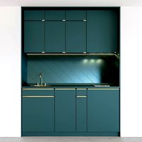 Minimalimal green kitchen