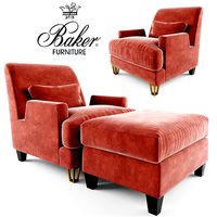 Almandine Lounge Chair Ottoman