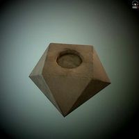 Geometric candleholder