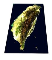 TAIWAN MAIN ISLAND 3D Terrain Digital Elevation Model