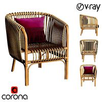 Isabella Rattan Barrel Arm Chair
