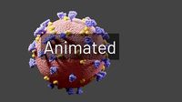 corona virus with animation