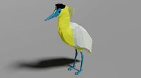 Cartoon Capped Heron