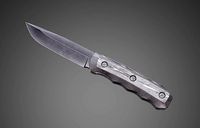 Black Titanium Tatical Knife AAA Game Ready Asset