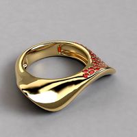 Anillo tipo rasimo hoja Ring