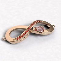 Eslabon infinito con piedras Infinite link with stones