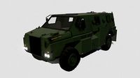 Bushmaster APC Lowpoly