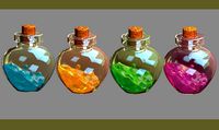 potion bottles jelly material