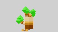Low Poly Baobab Tree