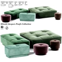 Minotti jacques poufs Collection
