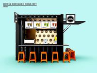 Coffee Container Kiosk 10ft