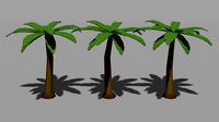 Low Poly Palm Trees