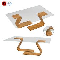 Glass top coffee table