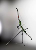 Olympic recurve bow with arrow 3D model
