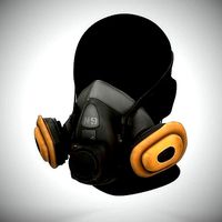 N9 Gas Mask Low Poly Game Ready