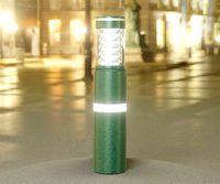 Low-Poly Moss Green Light Column 7 - Street Light Set-9