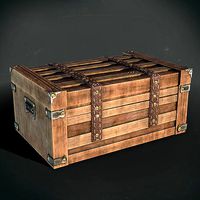 Stylized Wooden Chest pbr