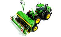 Tractor with Seed Drill