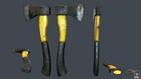 Low poly axe