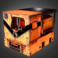 IND - Mining Locomotive Train - PBR Game Ready