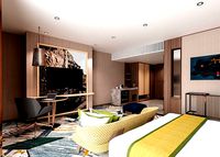 Hotel - Luxury Wealthy Suite Scene and Bathroom