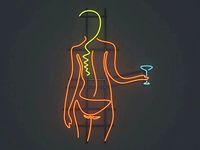 Bikini Martini Neon Sign