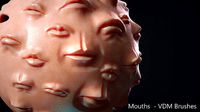 Zbrush - Mouths and Lips - VDM Brushes