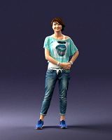 Happy hipster woman 0260