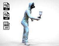 N1 Car Painter Painting with Paint Spray Gun | 3D