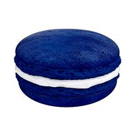 Dark blue macaroon with white cream