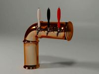 Brass Beer Draught Tower