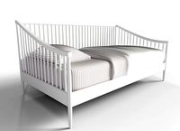 Crate and Barrel Hampshire Spindle White Daybed