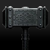 Viking Battle Hammer 4k pbr lowpoly