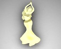 Belly Dancer Pendant Jewelry Luxury - 2021 | 3D