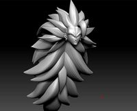 Broly SS3 Head | 3D