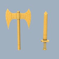 Cardboard weapon