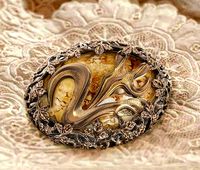 Dreaming fawn brooch | 3D