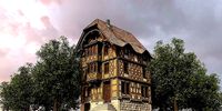 Half-timbered house from the 18th CENTURY with rooms
