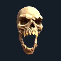 Stylized Evil Skull