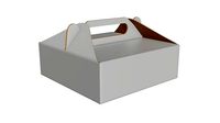 Gable box cardboard food packing 03 white
