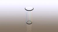 Cylinder Vase with Angled Opening Flap Things