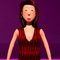 free free model of a woman in a dress with textures