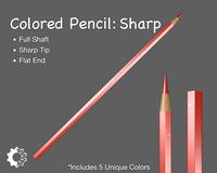 School Colored Pencil Sharp