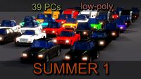 Free Affekta Concept Toon Cars Pack - lowpoly textured gameready