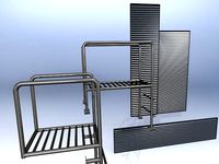 Architectural elements lattice and staircase