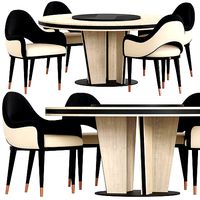 Sesto Senso Cprn Homood Table and Chair